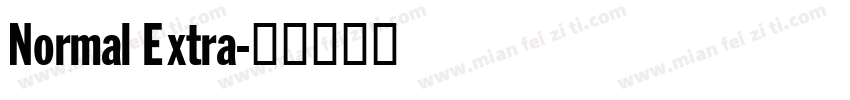 Normal Extra字体转换